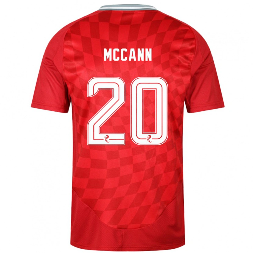 Danxen Kinderen Annalisa Mccann #20 Rood Thuisshirt Thuistenue 2024/25 T-Shirt