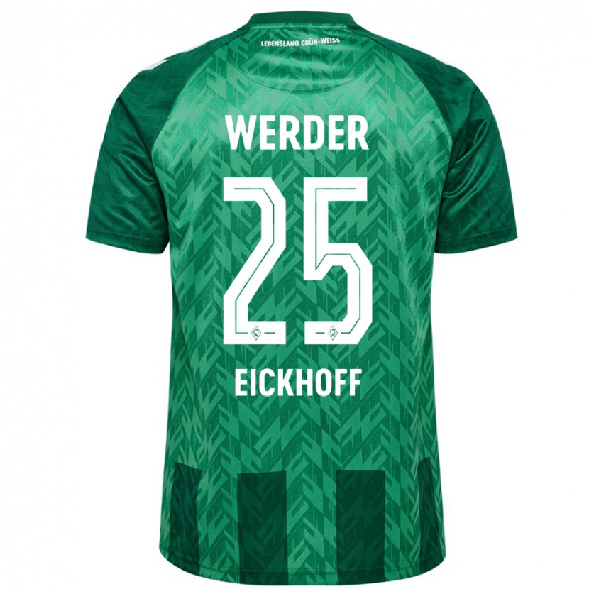 Danxen Kinderen Mika Eickhoff #25 Groen Thuisshirt Thuistenue 2024/25 T-Shirt