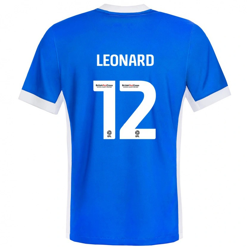 Danxen Kinderen Marc Leonard #12 Blauw Wit Thuisshirt Thuistenue 2024/25 T-Shirt
