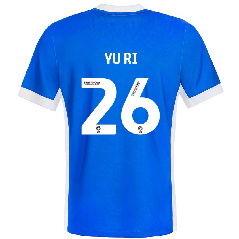 Danxen Kinderen Choe Yu-Ri #26 Blauw Wit Thuisshirt Thuistenue 2024/25 T-Shirt