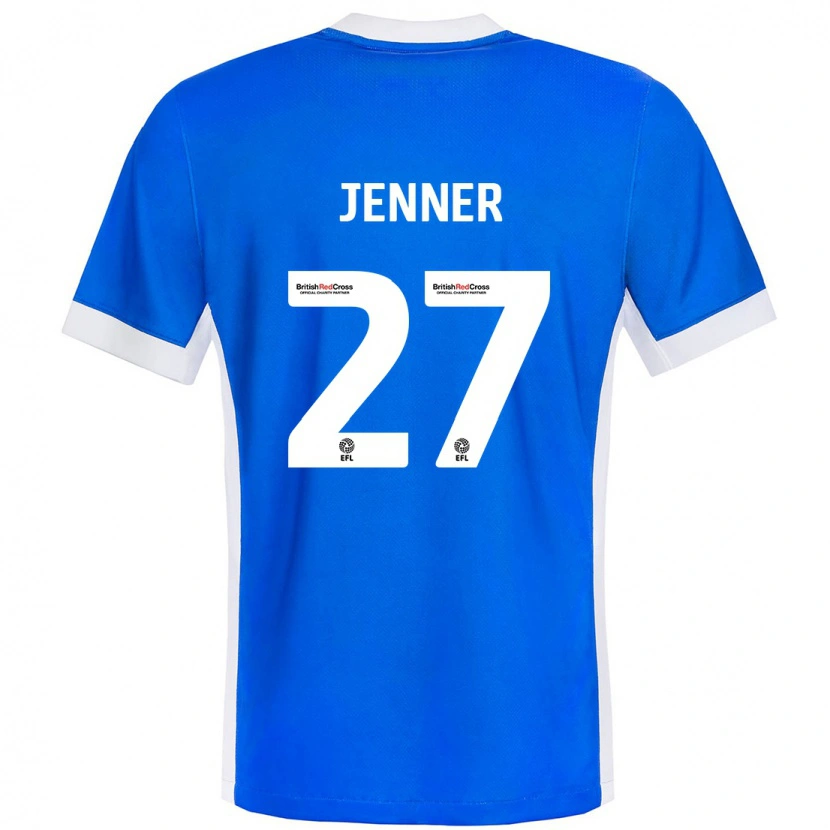 Danxen Kinderen Abbi Jenner #27 Blauw Wit Thuisshirt Thuistenue 2024/25 T-Shirt