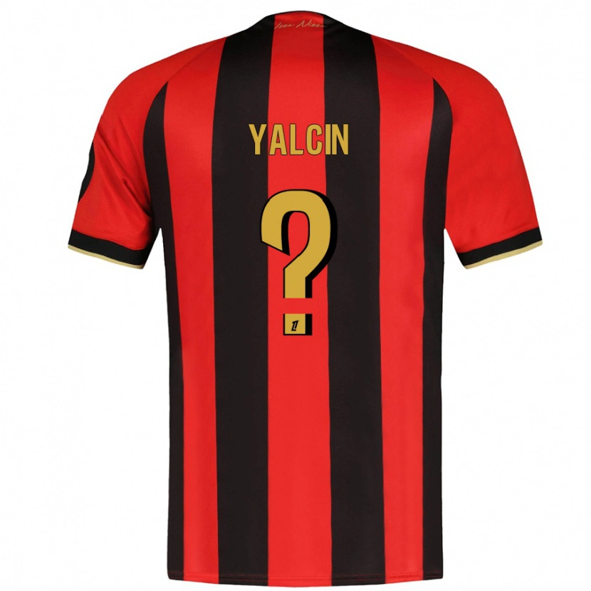 Danxen Kinderen Noah Yalcin #0 Rood Zwart Thuisshirt Thuistenue 2024/25 T-Shirt
