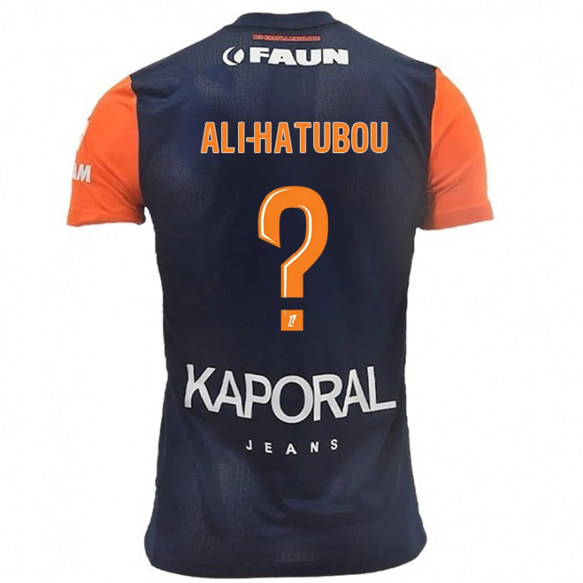 Danxen Kinderen Fayad Ali-Hatubou #0 Marineblauw Oranje Thuisshirt Thuistenue 2024/25 T-Shirt