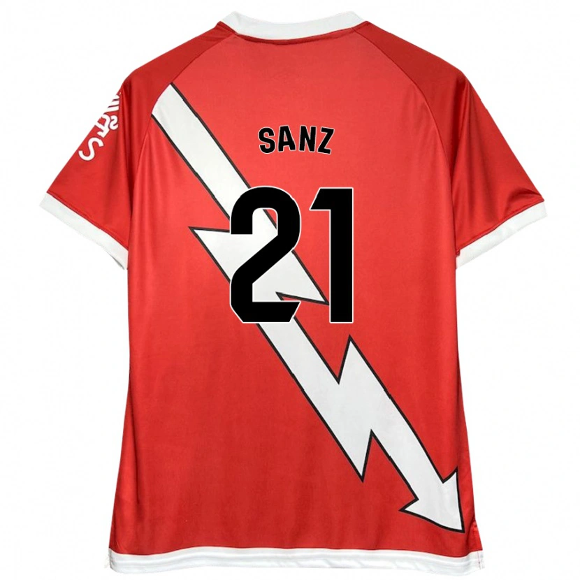Danxen Kinderen Luismi Sanz #21 Wit Rood Thuisshirt Thuistenue 2024/25 T-Shirt