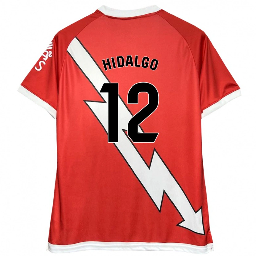 Danxen Kinderen Patri Hidalgo #12 Wit Rood Thuisshirt Thuistenue 2024/25 T-Shirt