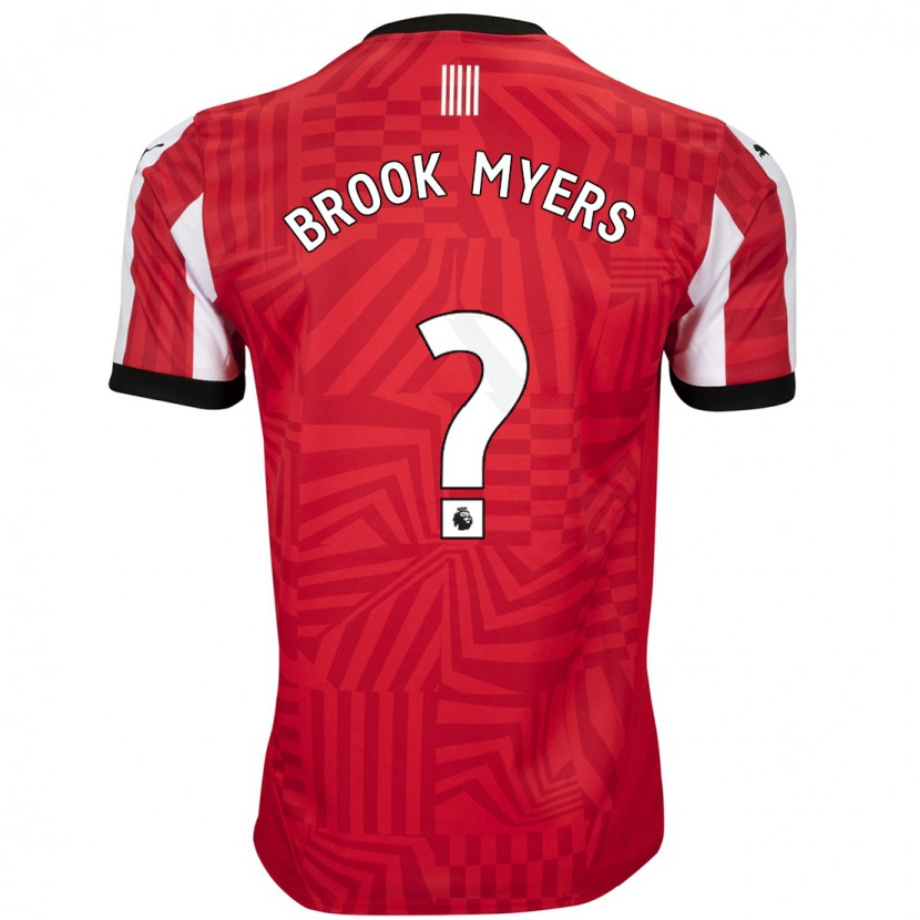 Danxen Kinderen Brook Myers #0 Rood Wit Thuisshirt Thuistenue 2024/25 T-Shirt