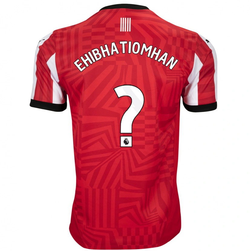 Danxen Kinderen Princewill Ehibhatiomhan #0 Rood Wit Thuisshirt Thuistenue 2024/25 T-Shirt