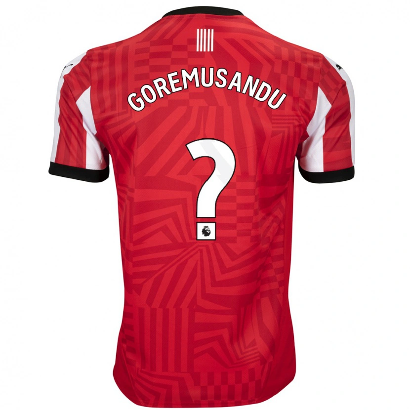 Danxen Kinderen Tino Goremusandu #0 Rood Wit Thuisshirt Thuistenue 2024/25 T-Shirt