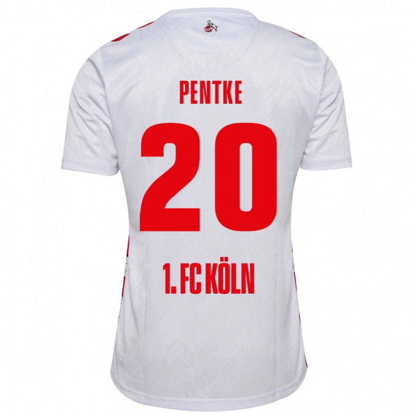 Danxen Kinderen Philipp Pentke #20 Wit Rood Thuisshirt Thuistenue 2024/25 T-Shirt
