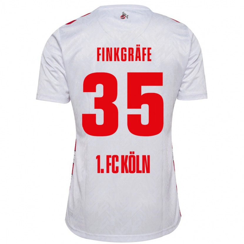 Danxen Kinderen Max Finkgräfe #35 Wit Rood Thuisshirt Thuistenue 2024/25 T-Shirt