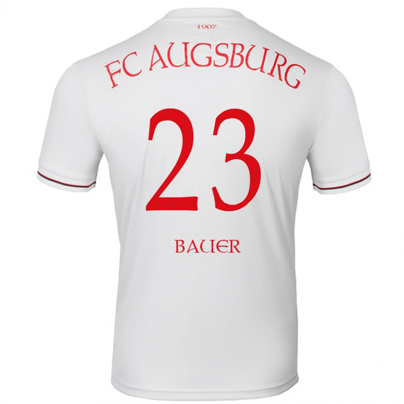 Danxen Kinderen Maximilian Bauer #23 Wit Thuisshirt Thuistenue 2024/25 T-Shirt