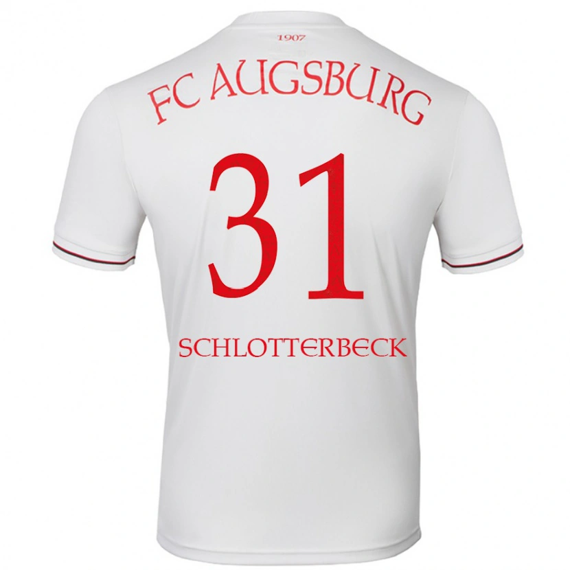 Danxen Kinderen Keven Schlotterbeck #31 Wit Thuisshirt Thuistenue 2024/25 T-Shirt