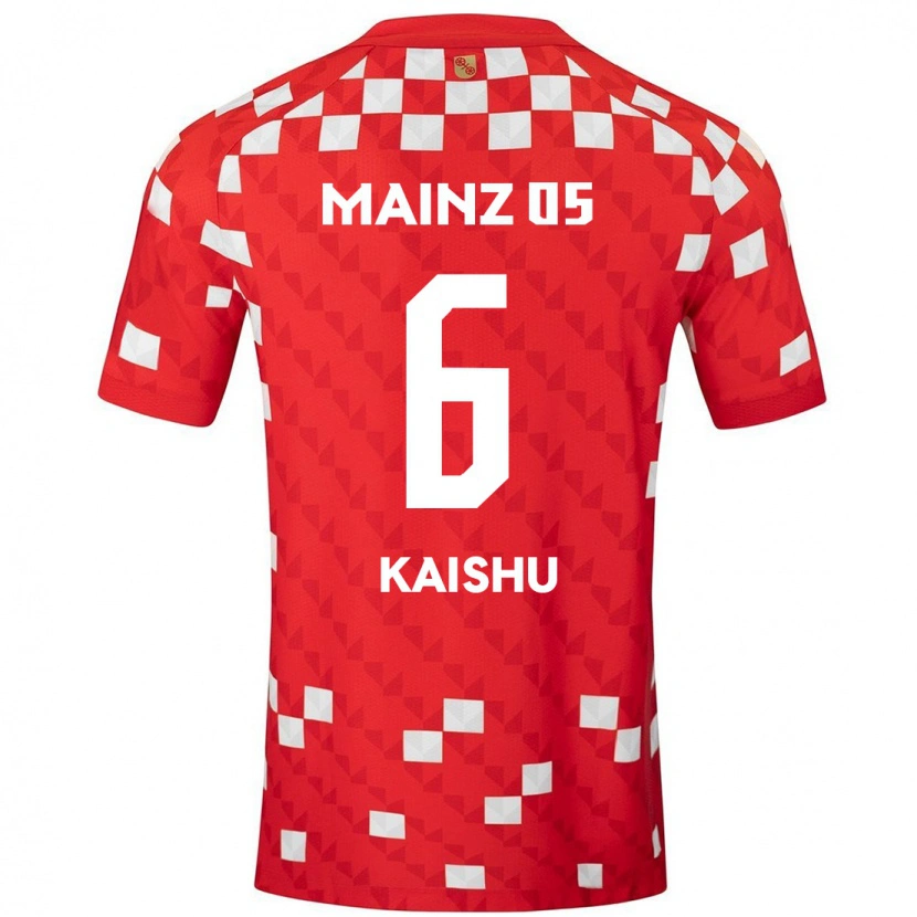 Danxen Kinderen Kaishu Sano #6 Wit Rood Thuisshirt Thuistenue 2024/25 T-Shirt