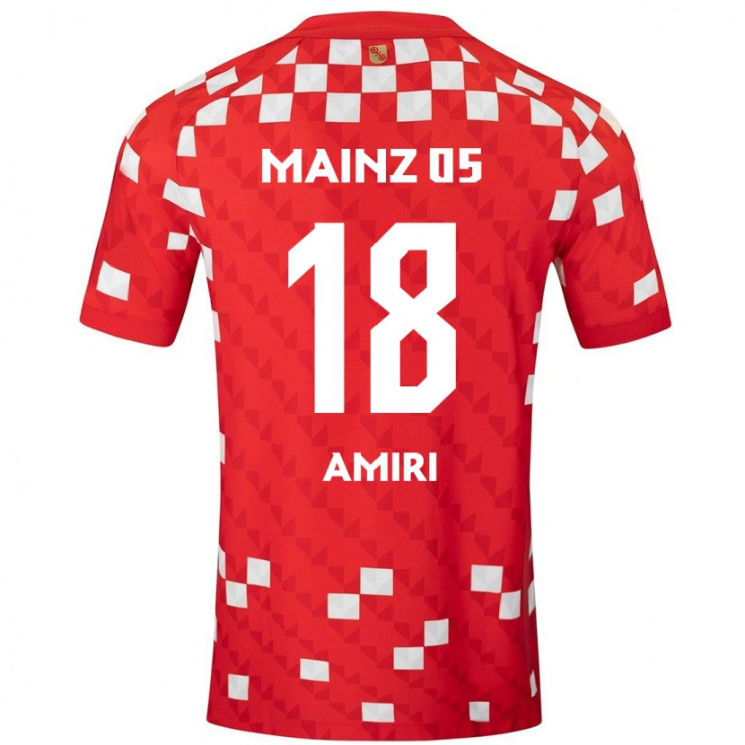 Danxen Kinderen Nadiem Amiri #18 Wit Rood Thuisshirt Thuistenue 2024/25 T-Shirt