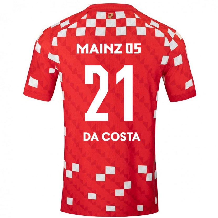Danxen Kinderen Danny Da Costa #21 Wit Rood Thuisshirt Thuistenue 2024/25 T-Shirt