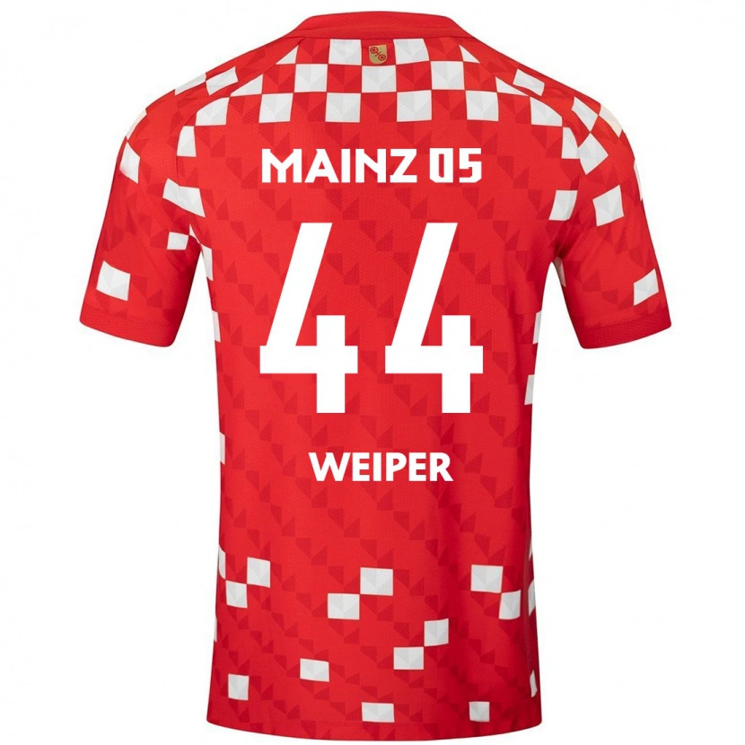 Danxen Kinderen Nelson Weiper #44 Wit Rood Thuisshirt Thuistenue 2024/25 T-Shirt