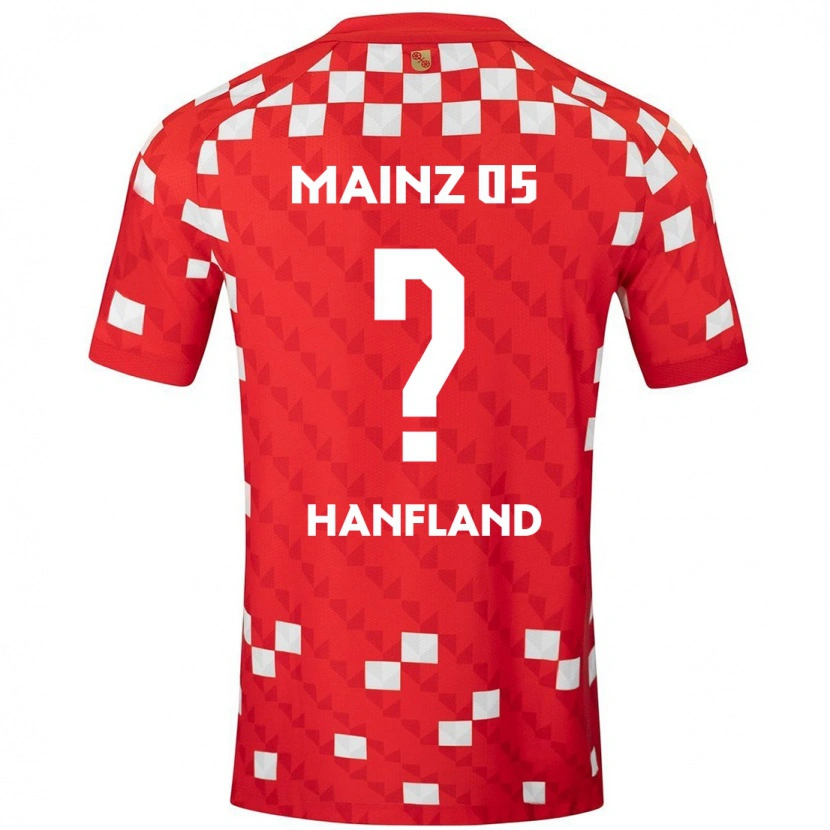 Danxen Kinderen Paul Hanfland #0 Wit Rood Thuisshirt Thuistenue 2024/25 T-Shirt