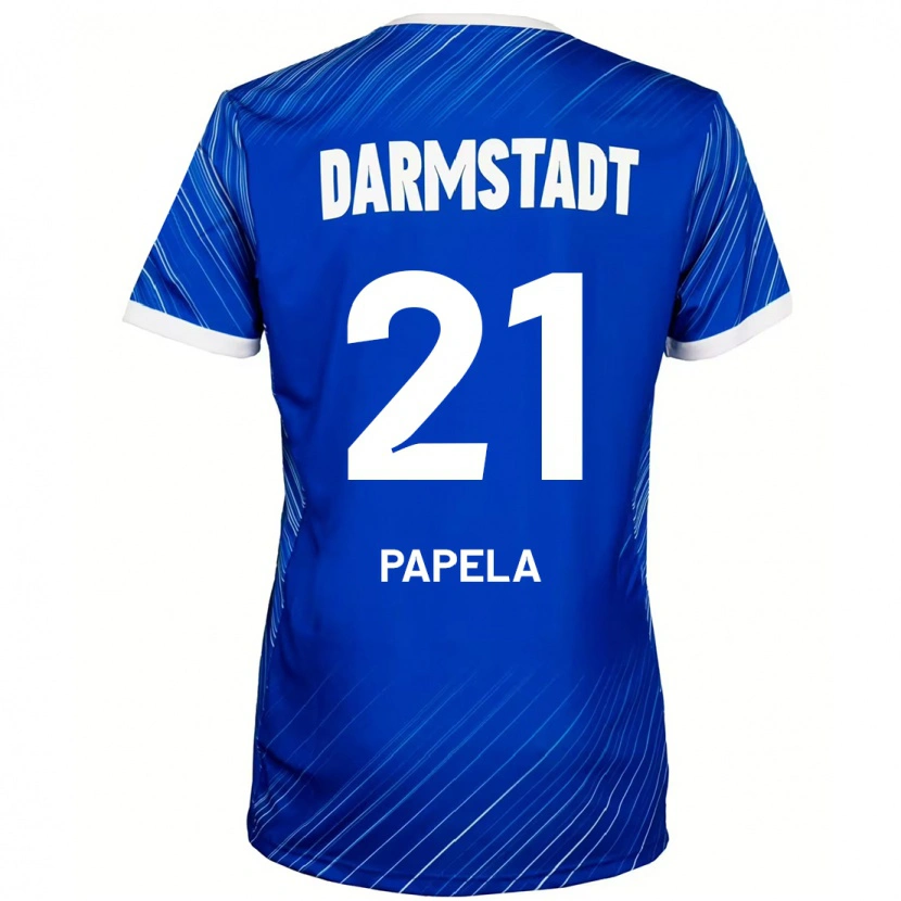 Danxen Kinderen Merveille Papela #21 Blauw Wit Thuisshirt Thuistenue 2024/25 T-Shirt