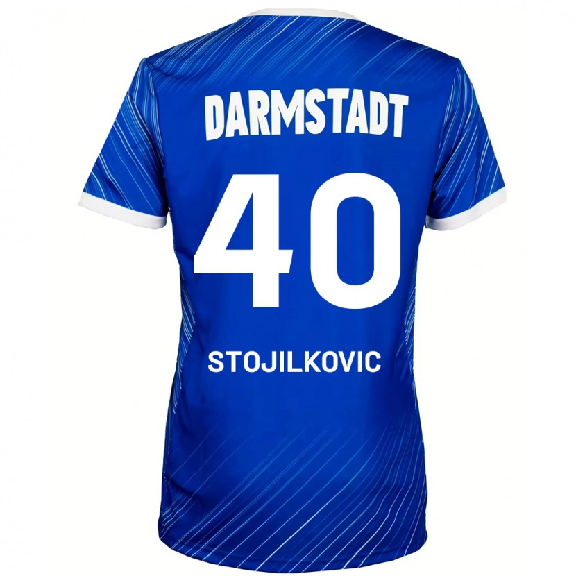Danxen Kinderen Filip Stojilkovic #40 Blauw Wit Thuisshirt Thuistenue 2024/25 T-Shirt