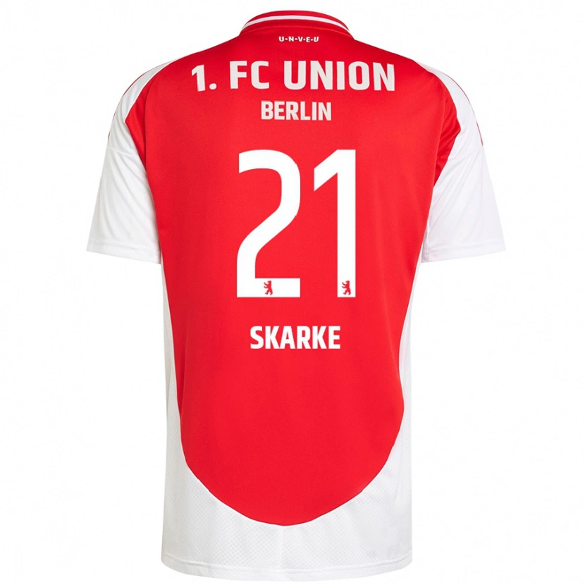 Danxen Kinderen Tim Skarke #21 Rood Wit Thuisshirt Thuistenue 2024/25 T-Shirt