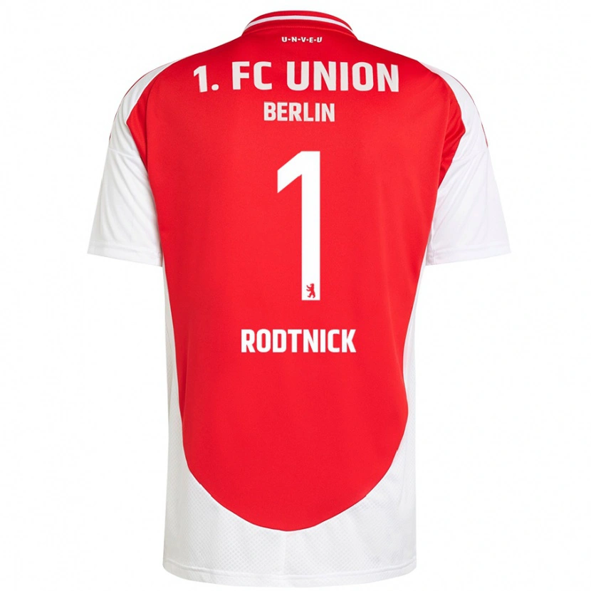 Danxen Kinderen Jaden Rodtnick #1 Rood Wit Thuisshirt Thuistenue 2024/25 T-Shirt