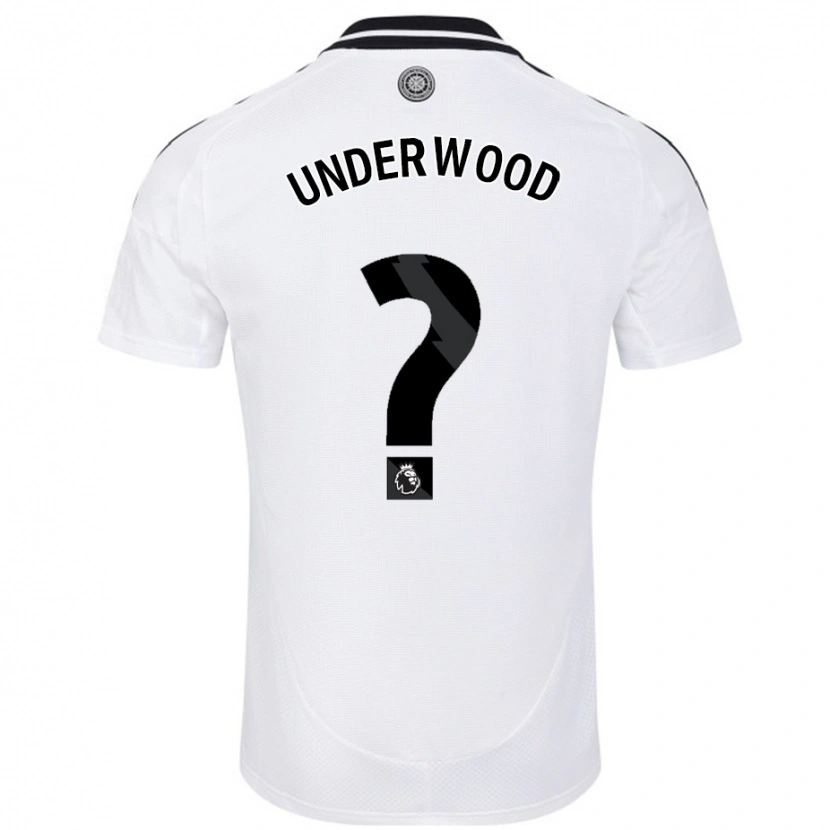 Danxen Kinderen Marco Underwood #0 Wit Thuisshirt Thuistenue 2024/25 T-Shirt