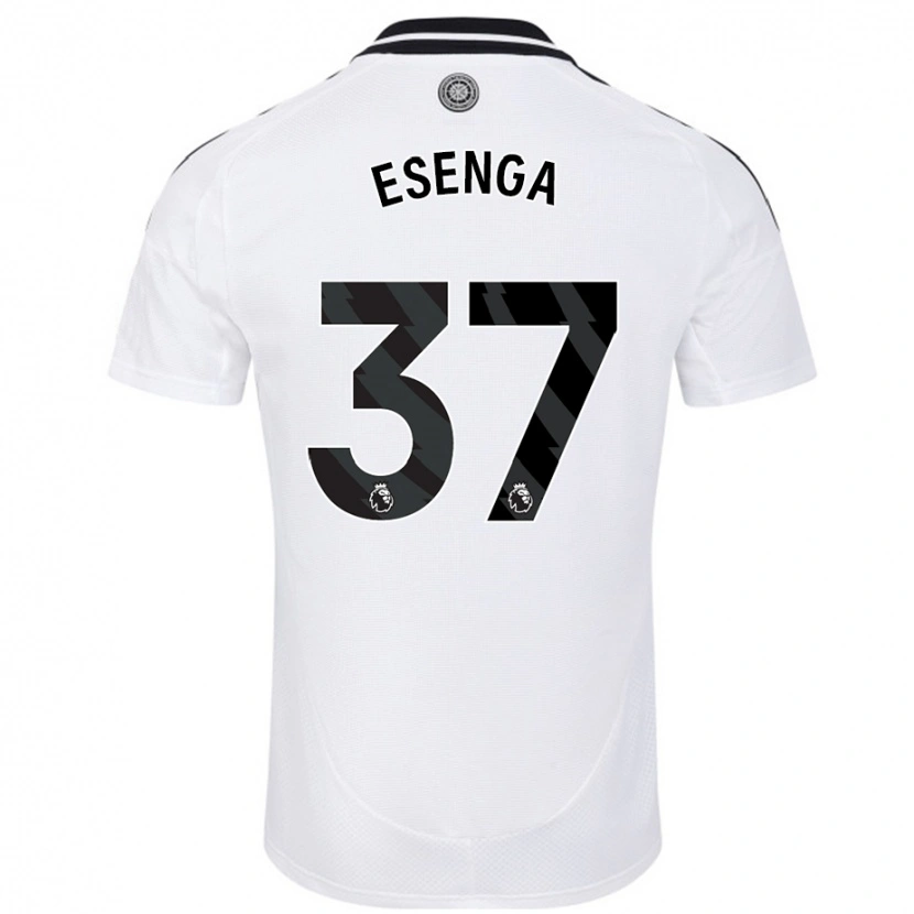 Danxen Kinderen Jonathan Esenga #37 Wit Thuisshirt Thuistenue 2024/25 T-Shirt
