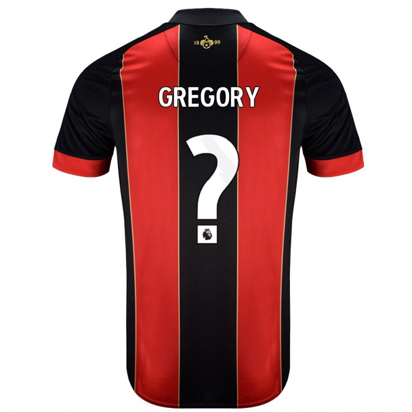 Danxen Kinderen Karlos Gregory #0 Rood Zwart Thuisshirt Thuistenue 2024/25 T-Shirt