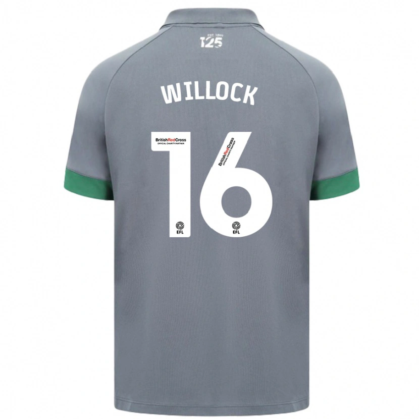 Danxen Kinderen Chris Willock #16 Donkergrijs Uitshirt Uittenue 2024/25 T-Shirt