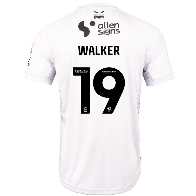 Danxen Kinderen Tyler Walker #19 Rood Wit Uitshirt Uittenue 2024/25 T-Shirt