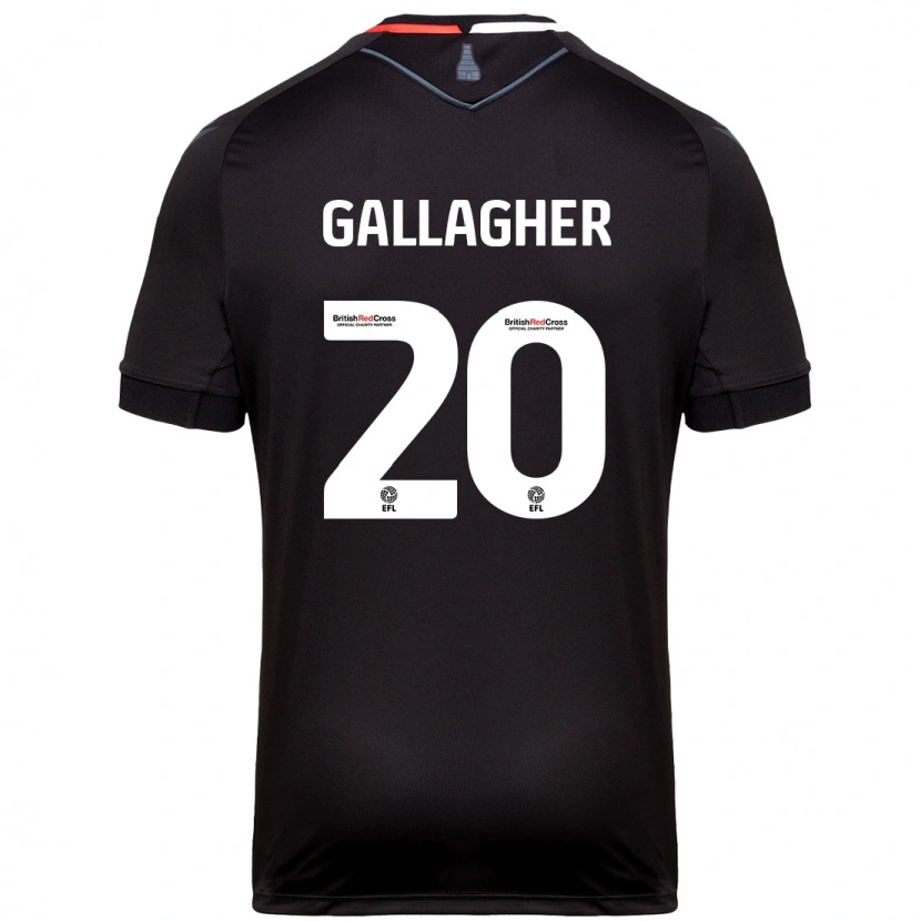 Danxen Kinderen Sam Gallagher #20 Zwart Uitshirt Uittenue 2024/25 T-Shirt