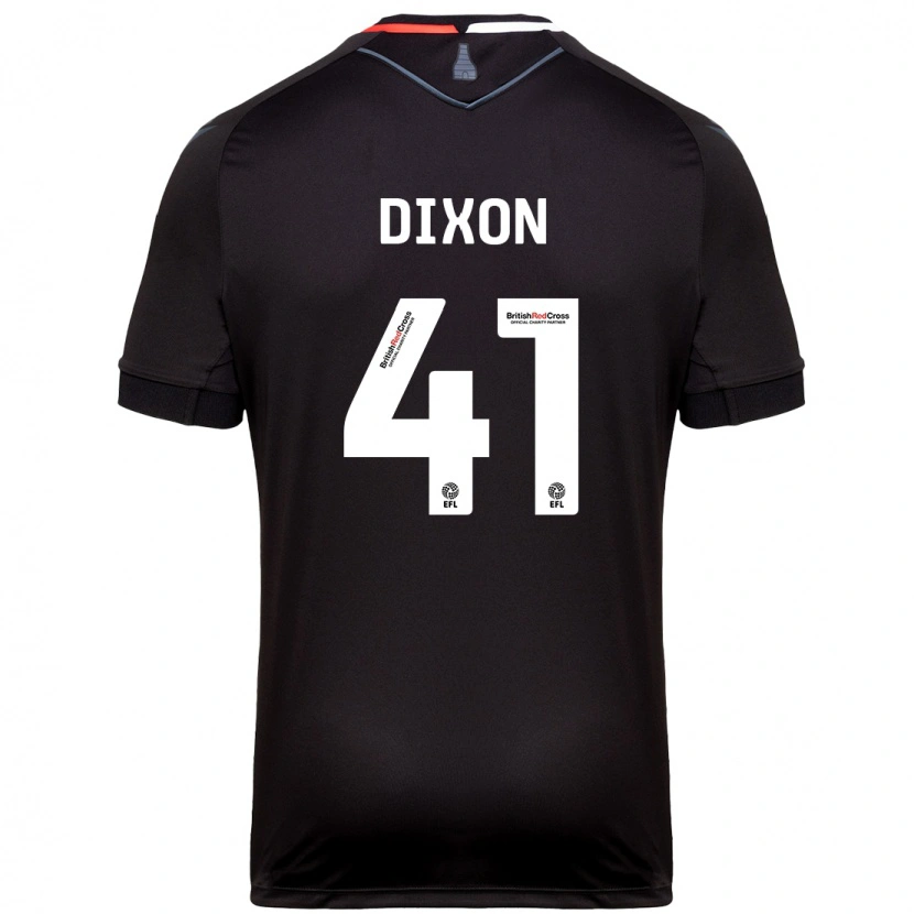 Danxen Kinderen Jaden Dixon #41 Zwart Uitshirt Uittenue 2024/25 T-Shirt