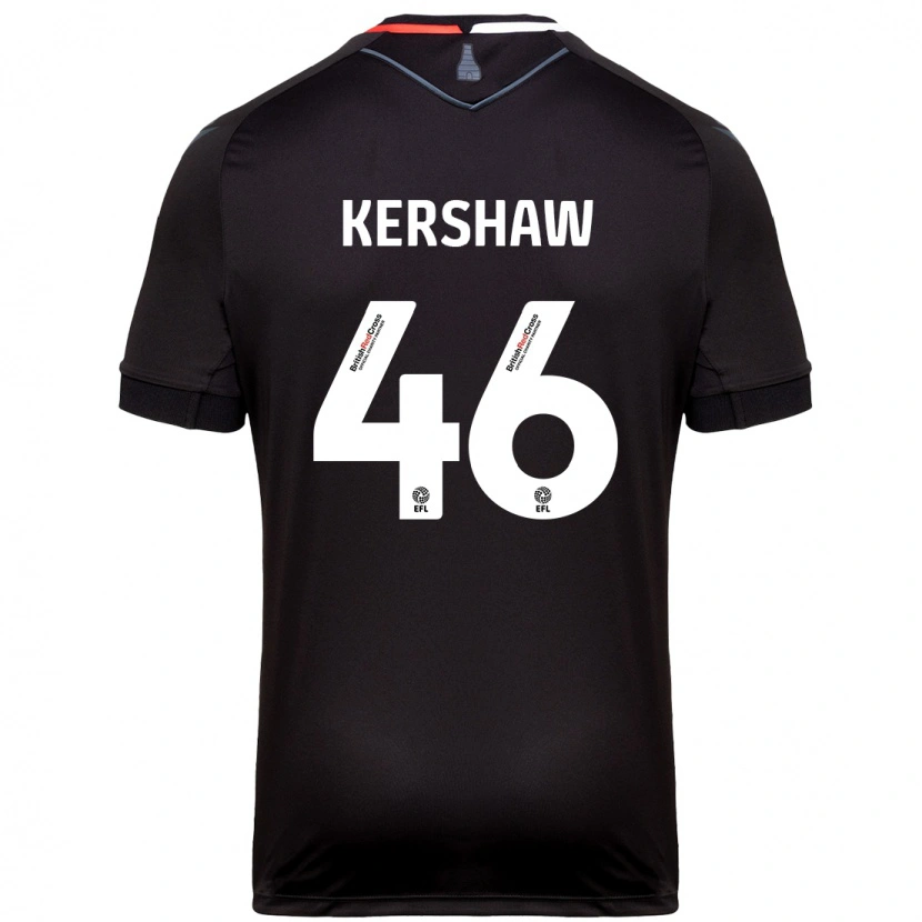Danxen Kinderen Ben Kershaw #46 Zwart Uitshirt Uittenue 2024/25 T-Shirt