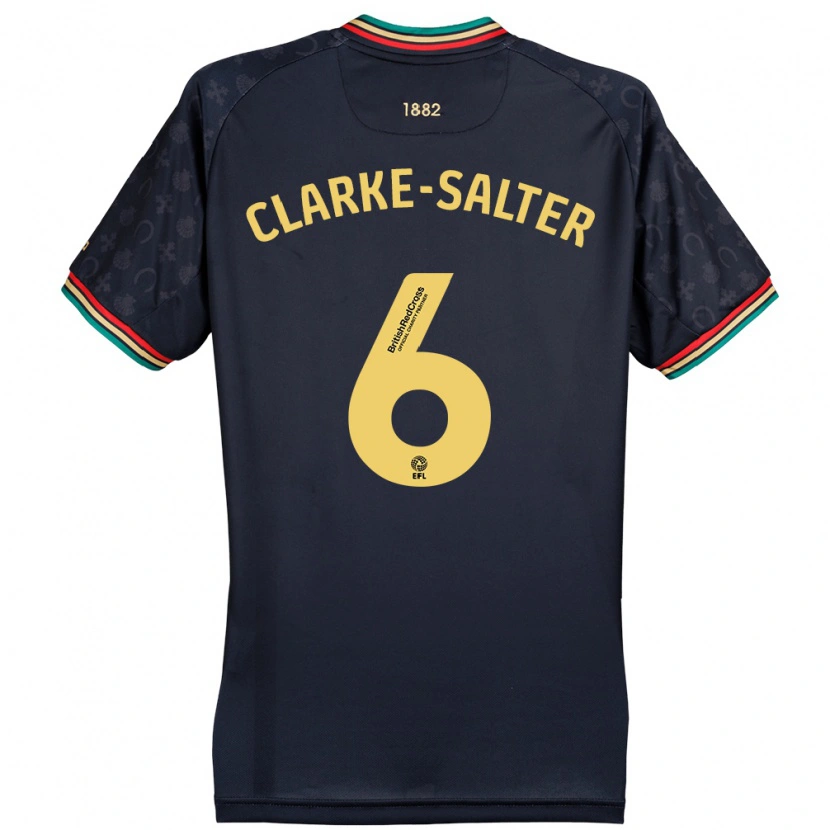 Danxen Kinderen Jake Clarke-Salter #6 Donker Marineblauw Uitshirt Uittenue 2024/25 T-Shirt
