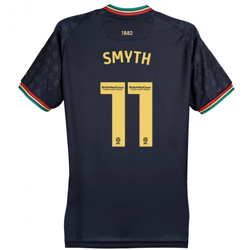 Danxen Kinderen Paul Smyth #11 Donker Marineblauw Uitshirt Uittenue 2024/25 T-Shirt