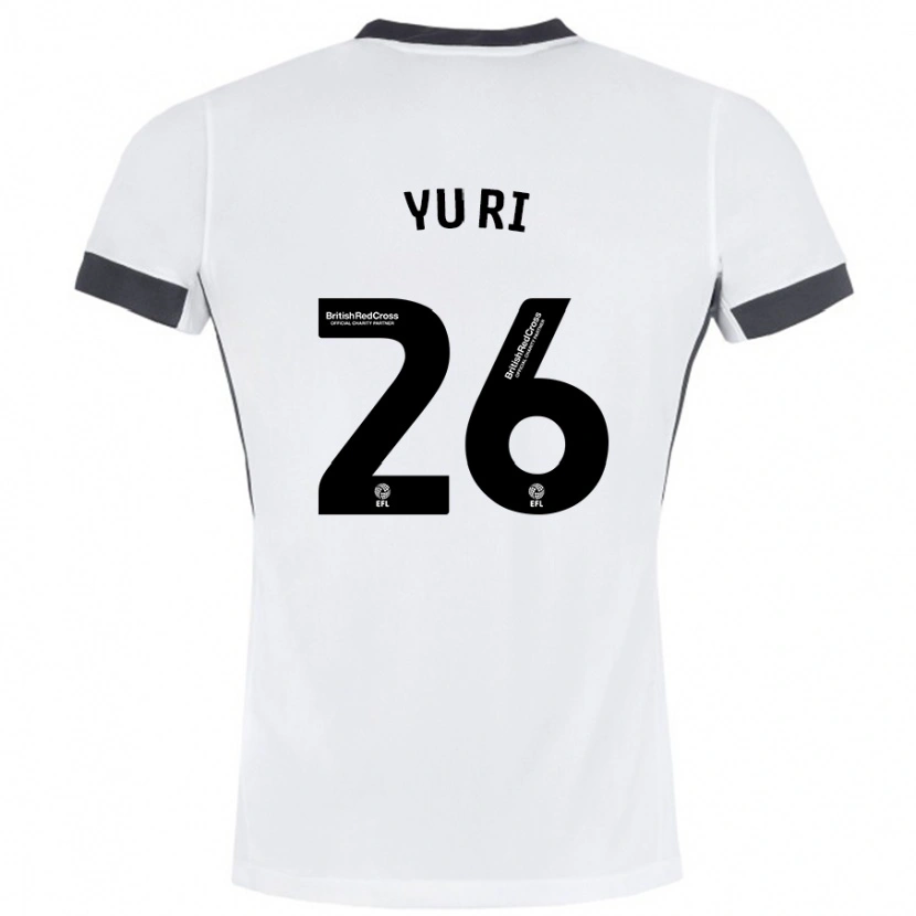 Danxen Kinderen Choe Yu-Ri #26 Wit Zwart Uitshirt Uittenue 2024/25 T-Shirt