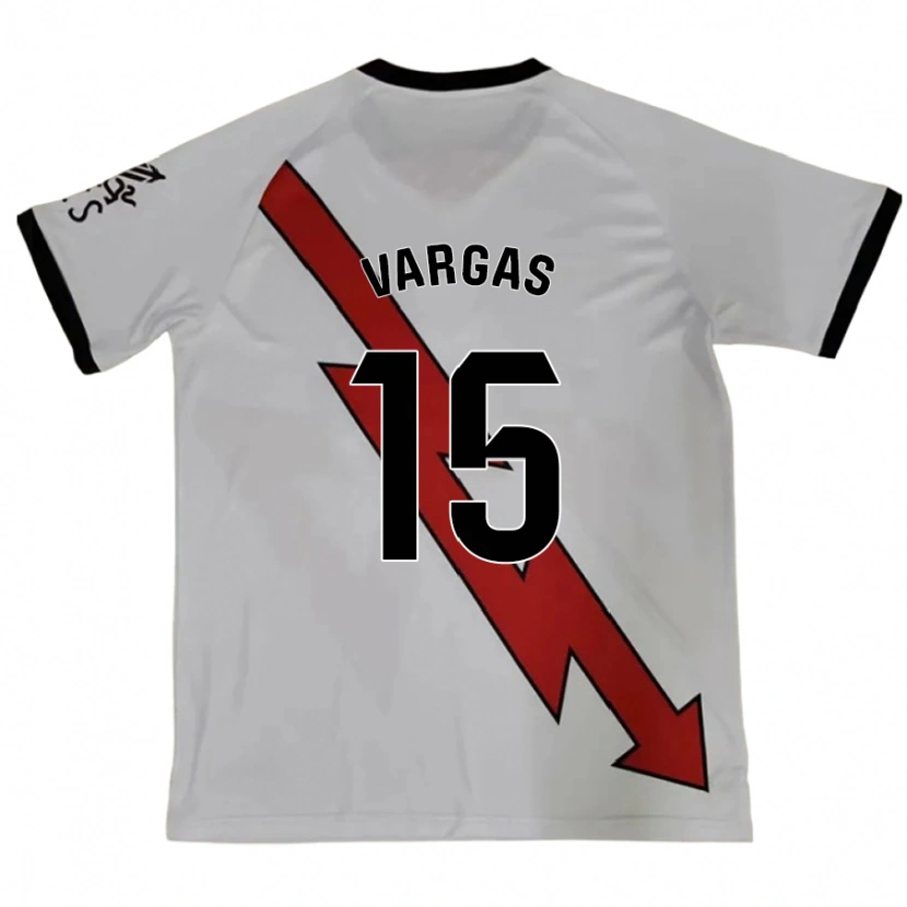 Danxen Kinderen Rosario Vargas Sarasqueta #15 Rood Uitshirt Uittenue 2024/25 T-Shirt