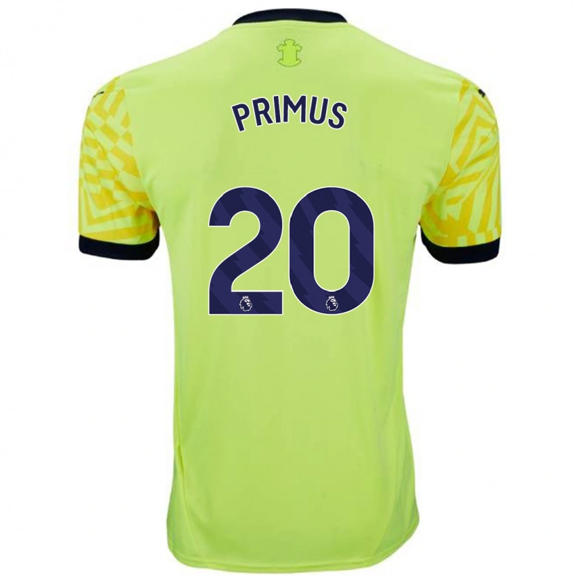 Danxen Kinderen Atlanta Primus #20 Geel Uitshirt Uittenue 2024/25 T-Shirt