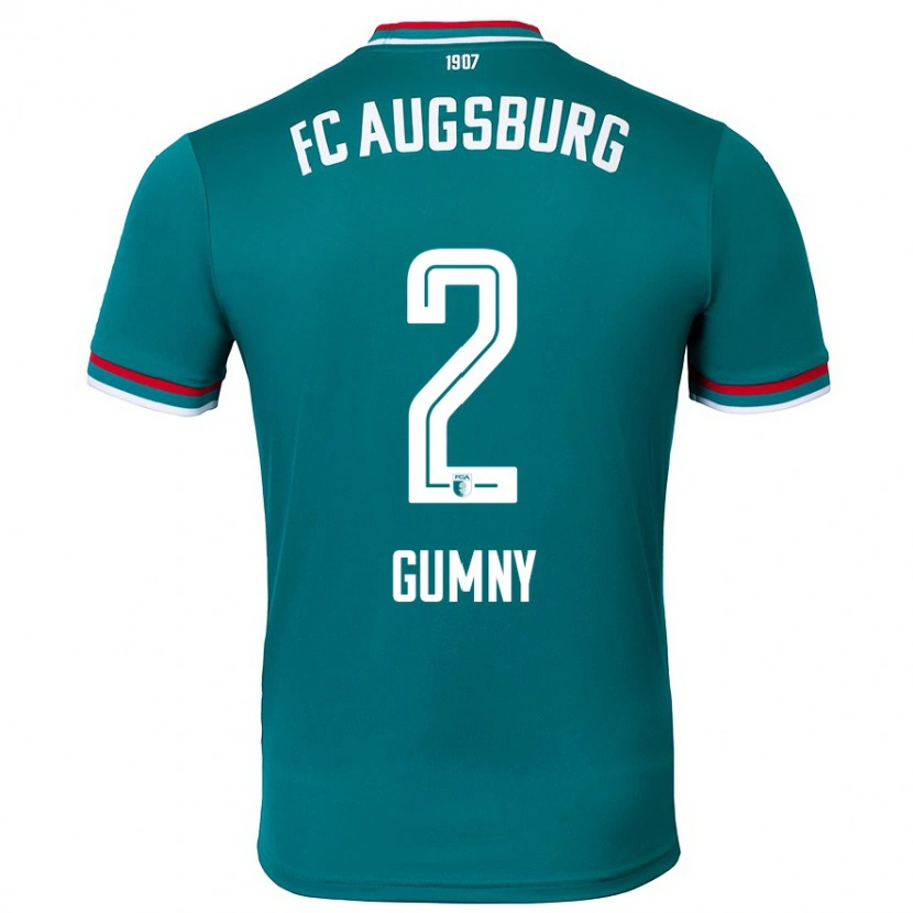 Danxen Kinderen Robert Gumny #2 Donkergroen Uitshirt Uittenue 2024/25 T-Shirt
