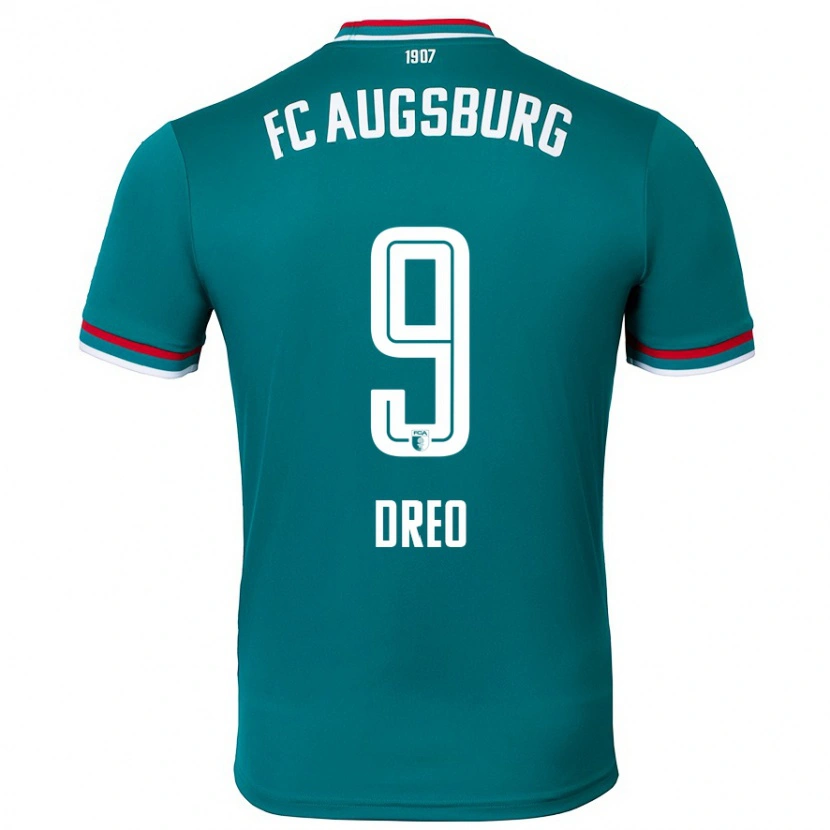 Danxen Kinderen David Dreo #9 Donkergroen Uitshirt Uittenue 2024/25 T-Shirt