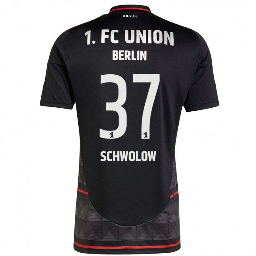 Danxen Kinderen Alexander Schwolow #37 Zwart Uitshirt Uittenue 2024/25 T-Shirt