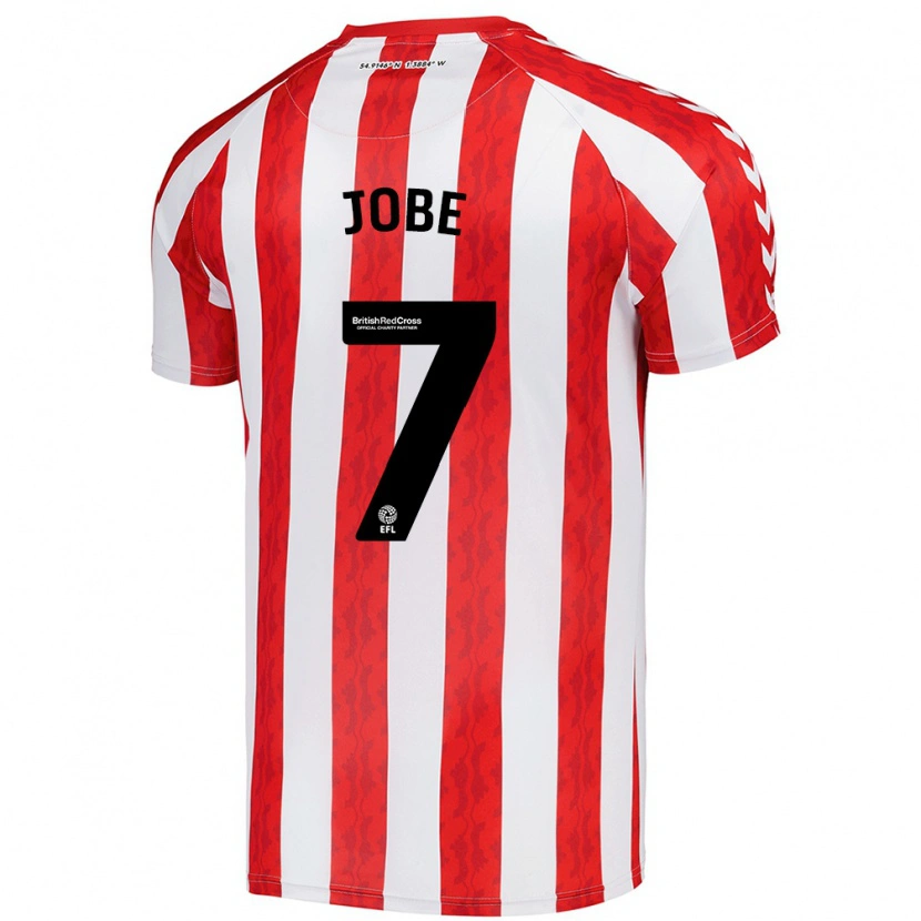 Danxen Heren Jobe Bellingham #7 Rood Wit Thuisshirt Thuistenue 2024/25 T-Shirt