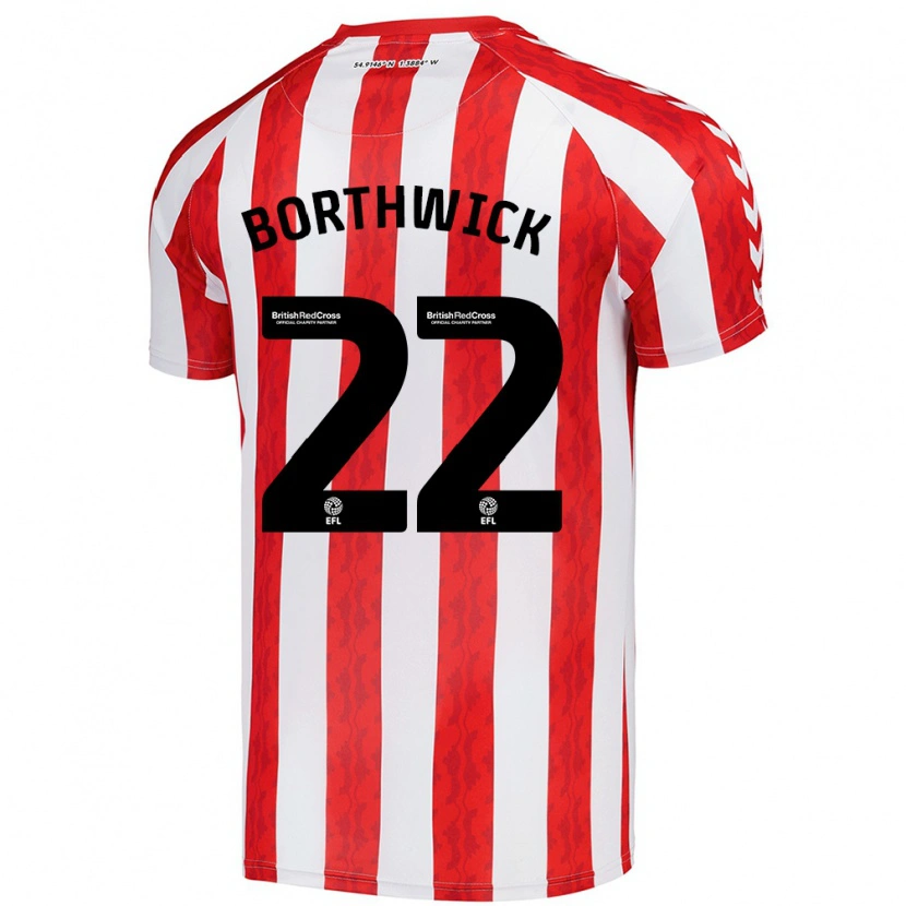 Danxen Heren Megan Borthwick #22 Rood Wit Thuisshirt Thuistenue 2024/25 T-Shirt