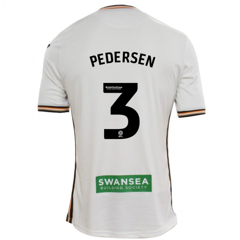 Danxen Heren Kristian Pedersen #3 Wit Thuisshirt Thuistenue 2024/25 T-Shirt