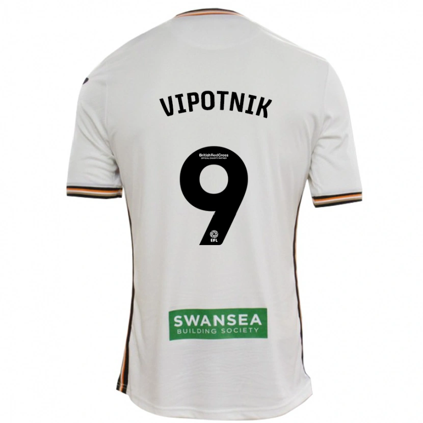 Danxen Heren Zan Vipotnik #9 Wit Thuisshirt Thuistenue 2024/25 T-Shirt