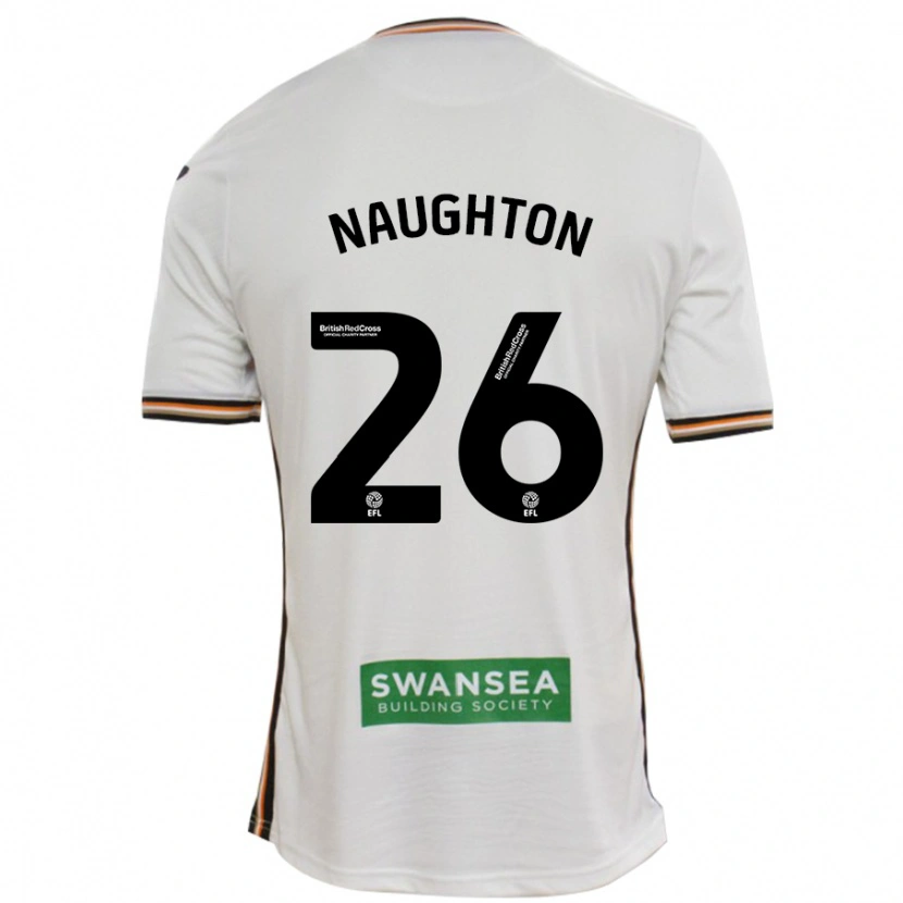 Danxen Heren Kyle Naughton #26 Wit Thuisshirt Thuistenue 2024/25 T-Shirt