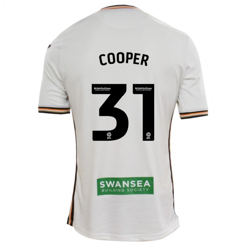 Danxen Heren Oliver Cooper #31 Wit Thuisshirt Thuistenue 2024/25 T-Shirt