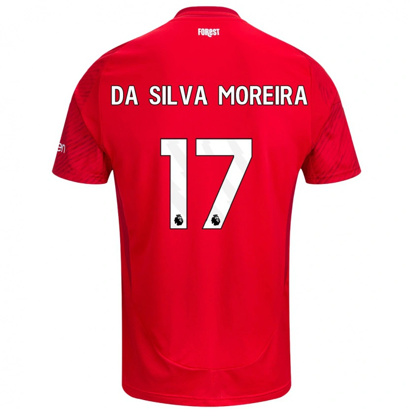 Danxen Heren Eric Da Silva Moreira #17 Rood Wit Thuisshirt Thuistenue 2024/25 T-Shirt