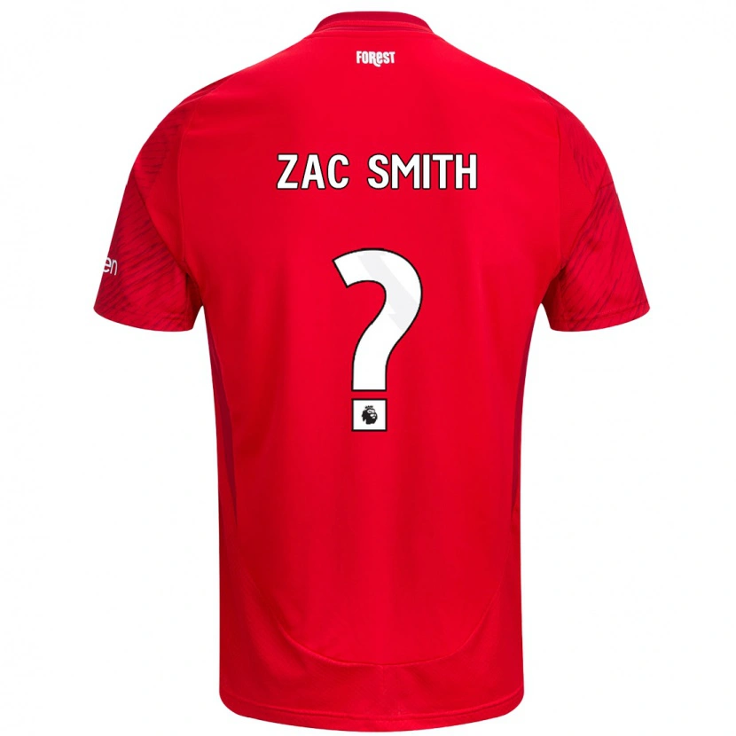 Danxen Heren Zac Smith #0 Rood Wit Thuisshirt Thuistenue 2024/25 T-Shirt