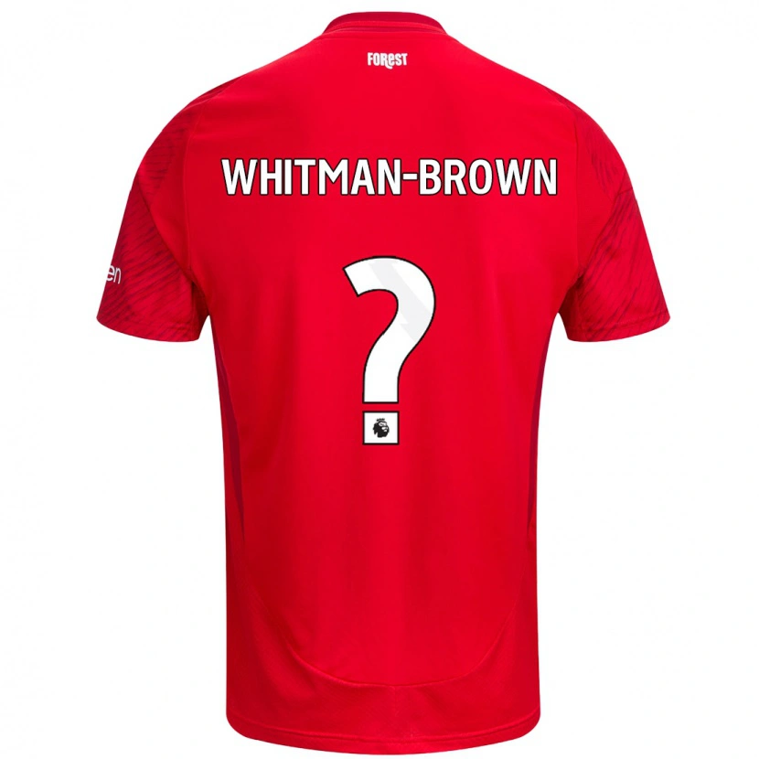 Danxen Heren Chae Whitman-Brown #0 Rood Wit Thuisshirt Thuistenue 2024/25 T-Shirt